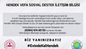 BİZ YANINIZDAYIZ EVİNDE KAL HENDEK