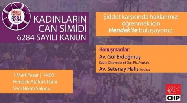 Kadına yönelik şiddet konulu  söyleşi