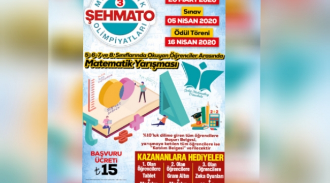ÖDÜLLÜ MATEMATİK  YARISMASİ BAŞVURULARI BAŞLADI