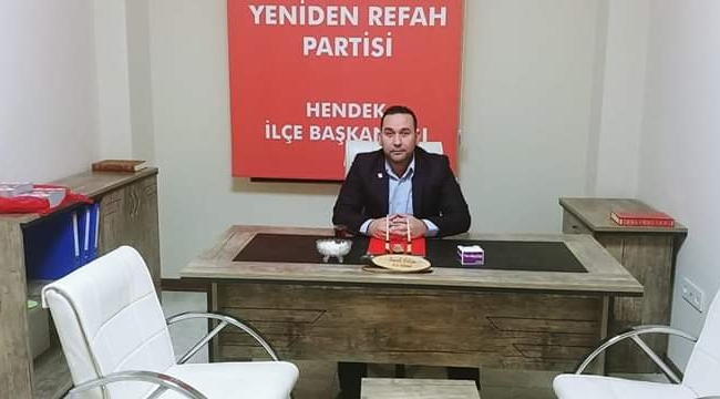 YENİDEN REFAH PARTİSİ HENDEK İLÇE BAŞKANI FARUK ÖZGÜR BERAT KANDİLİ MESAJI YAYINLADI