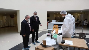 Vali Nayir Maske Üretim Tesisini Ziyaret Etti