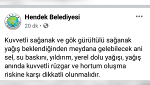 Hendek Belediyesi VatandaşlarI Uyardı