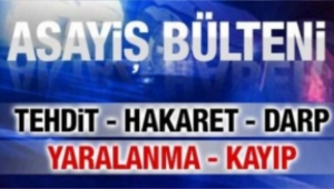 İlçemiz Hendek'te Meydana gelen asayiş olayları..