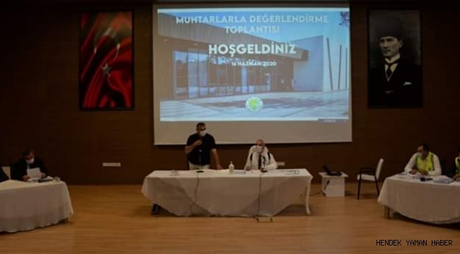 SALGIN TEDBİRLERİ KAPSAMINDA MUHTARLARLA  HİZMET TOPLANTISI