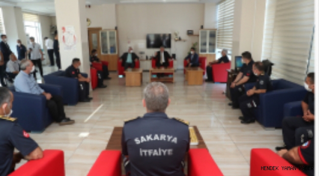 Başkan Yüce'den kahraman itfaiye erlerine teşekkür