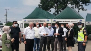 Gelecek Partisi Heyeti Patlama Bölgesini Ziyaret Etti