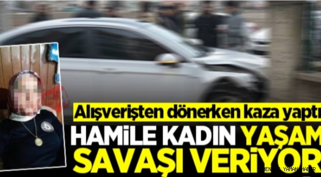Hamile Kadın Kaza Yaptı