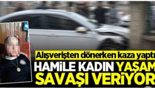 Hamile Kadın Kaza Yaptı
