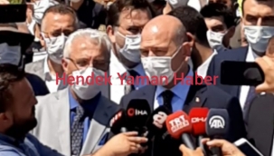 İçişleri Bakanı Süleyman Soylu, Patlama Bölgesinde 