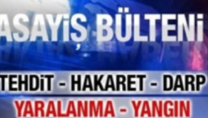 İlçemiz Hendek'te Meydana gelen asayiş olayları..