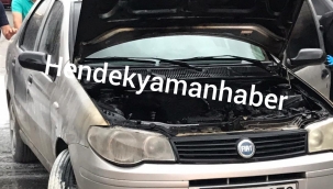 Otomobil'den Bir Anda Dumanlar Yükseldi