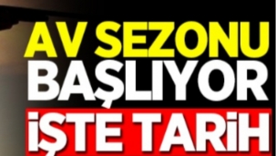 Av Sezonu 22 Ağustos'ta Başlıyor