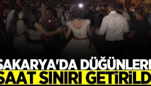 Düğünlere 3 saat kısıtlama