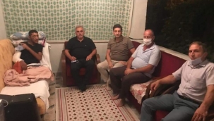 İnci Ve Baykal'dan patlamada yaralanan Üretmen'e ziyaret