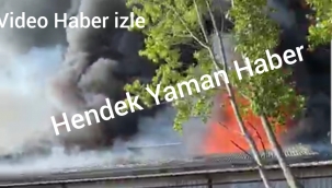 marketler zincirine ait depoda yangın