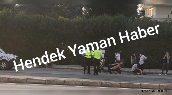 Motosiklet Sürücüsü Kazayı Ucuz Atlattı