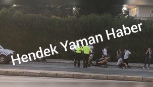 Motosiklet Sürücüsü Kazayı Ucuz Atlattı