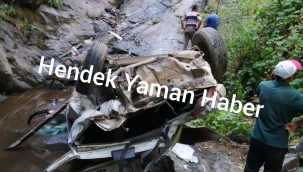 Otomobil Dereye Uçtu 1 ölü