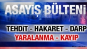 İlçemiz Hendek'te Meydana gelen asayiş olayları..