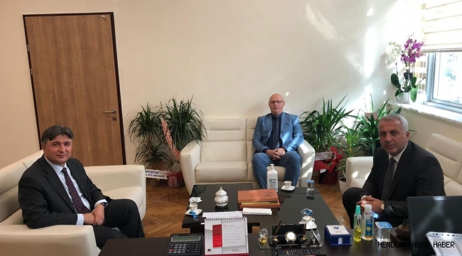 Babaoğlun'dan  Başhekim Küçükyılmaz'a Hayırlı olsun ziyareti