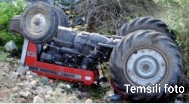 Çam Dağı'nda Traktörün Altında Kaldı 1 Yaralı