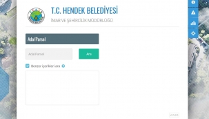Hendek'de E-İmar Kolaylığı