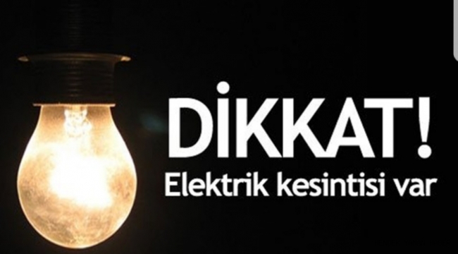 Hendek'te Elektrik Kesintisi Dikkat