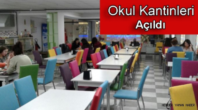 Hendek'te Okul Kantinleri Açildı