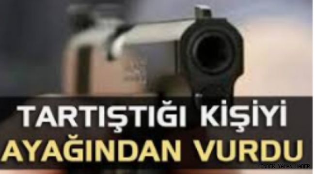 Hendek'te Silah İle Ayağın'dan Vurdu  1 Yaralı