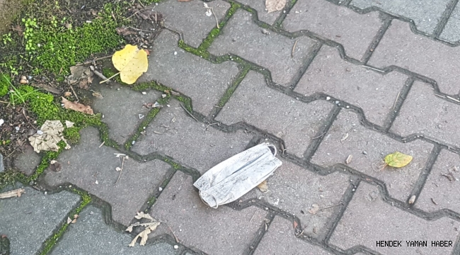 Hendek'te Yere Atılan Maskeler Tehlike Saçıyor