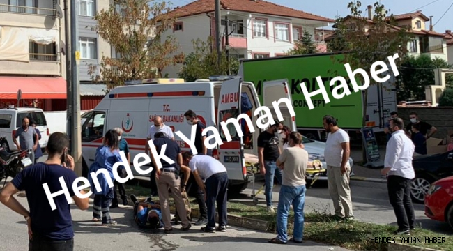 Hendekte Motosiklet Kazası