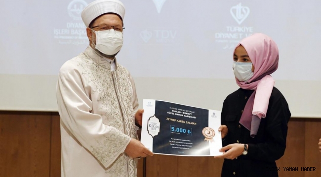 Kur'an Bülbülü Zeynep'e Büyük Alkış