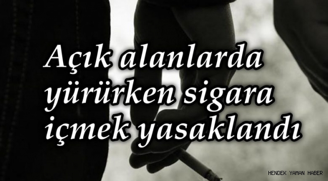 Beklenen oldu Sakarya Genelinde  Cadde Ve Sokaklarda Sigara İçmesi Yasaklandı