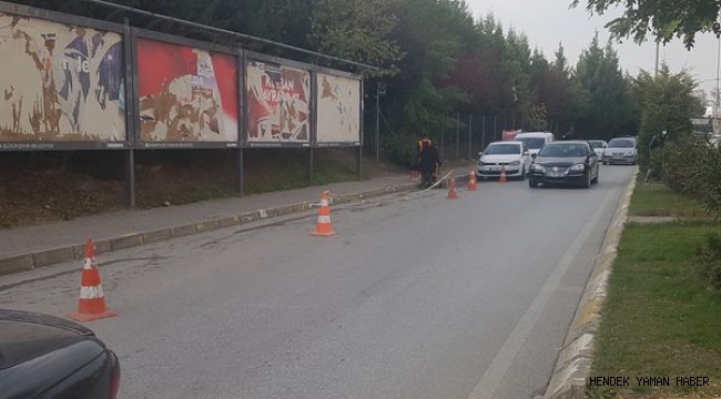 Hendek'te AGDAŞ Tarafından Doğalgaz Hat Çalışması Başladı