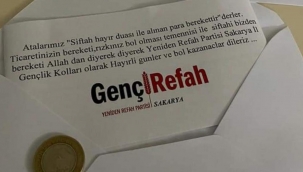 Hendek'te Esnafa Yeniden Refah Partisin'den Siftah Süprizi