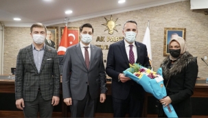 Hendek Ak Parti'den İl Başkanı Tever'e Hayırlı Olsun Ziyareti