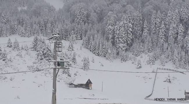 Hendek'te Çiğdem Yaylasında Kar Kalınlığı 50 Santime Ulaştı