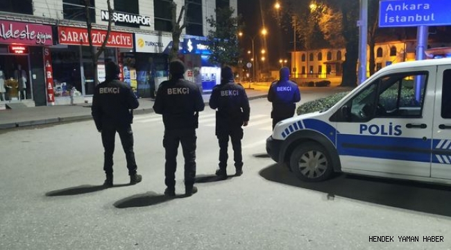 Hendek'te Emniyet Güçleri Yılbaşı Gecesi Kuş Uçurtmadı