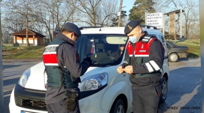 .Hendek’te Jandarmadan Koronavirüs Denetimi