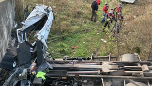 Hendek'te Tem Çakallık mevkiinde  Kamyon Takla Attı 2 Ölü