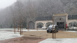 Hendek Uludere Sosyal Tesislerinde Kar Yağışı Sonrası Kartpostallık Görüntüler