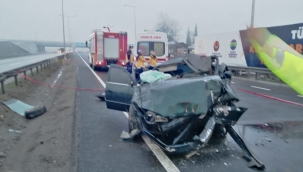 Kuzey Marmara Otoyolu Akyazı Girişinde Kaza 1 Ölü