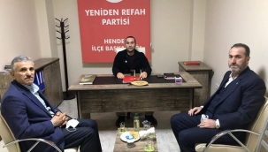 Hendek Ak Parti'den Yeniden Refah Partisi Hendek İlçe Teşkilatına Nezaket Ziyareti
