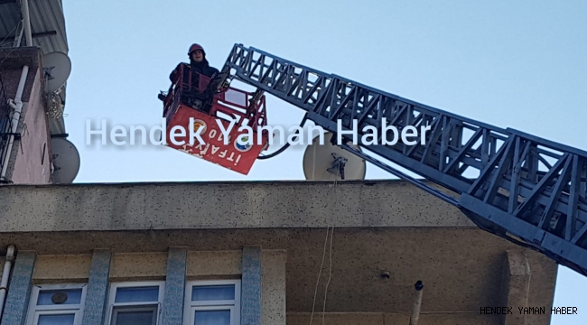 Hendek'te İtfaiye'den Kedi Kurtarma Operasyonu