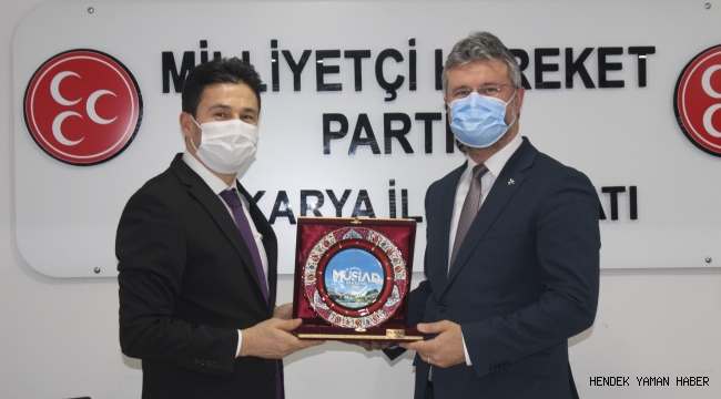 Sakarya MÜSİAD Şube Başkanı İsmail Filizfidanoğlu ve Yönetim Kurulu Üyeleri AK Parti ve MHP’yi Ziyaret Etti