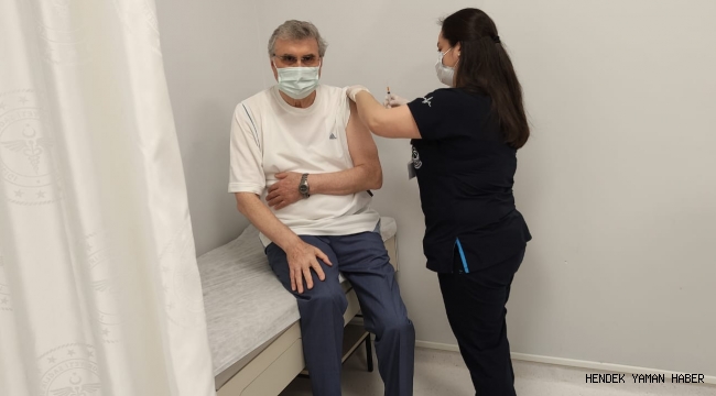 Başkan Ekrem Yüce, Covid 19 aşısı oldu