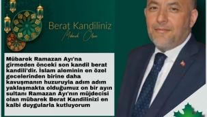 Gelecek Partisi Sakarya İl Başkanı Sevindik Berat Kandili mesajı yayınladı