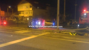 Hendek D-100'de kaza;Kamyonet Metrelerce sürüklendi