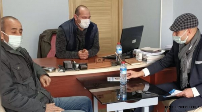 Hendek’te Deva Partisi İlçe Başkanı Fatih Güdü Esnafları Dinledi