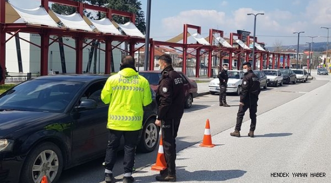 Hendek'te Sürücülere HES kodu denetimi